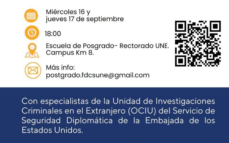 FDCS-UNE invita a Seminario Especializado sobre Investigación Criminal, Seguridad Documental y Detección de Fraude